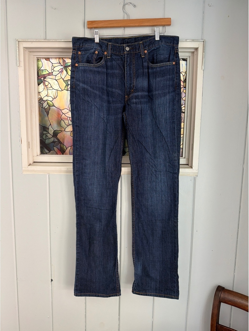 Levi's 514 Straight Fit Blue Denim Jeans W36 L36